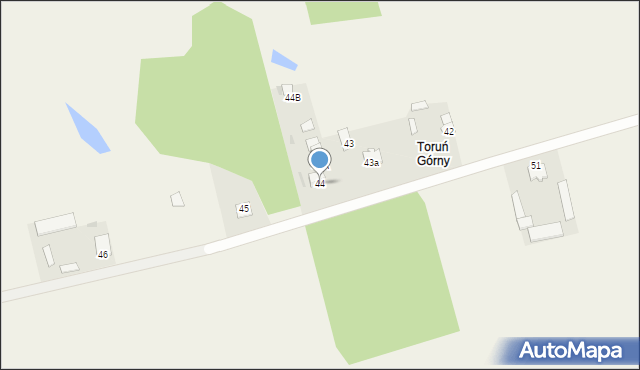 Toruń Dworski, Toruń Dworski, 44, mapa Toruń Dworski