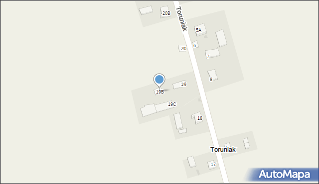 Toruniak, Toruniak, 19B, mapa Toruniak