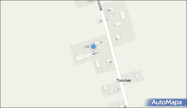 Toruniak, Toruniak, 19C, mapa Toruniak