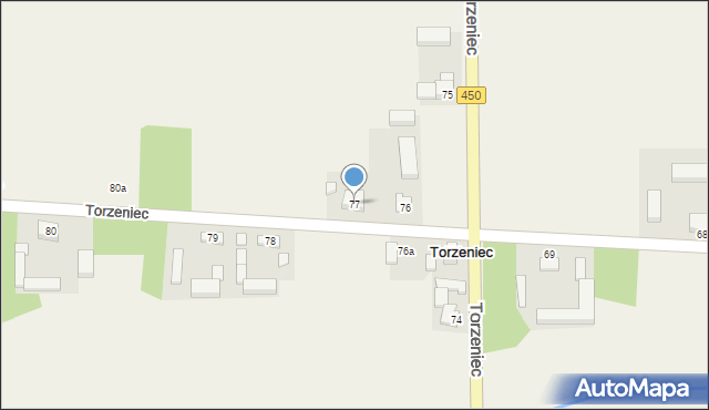 Torzeniec, Torzeniec, 77, mapa Torzeniec