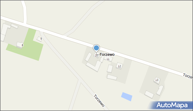 Torzewo, Torzewo, 10, mapa Torzewo