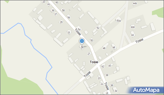 Tosie, Tosie, 29, mapa Tosie