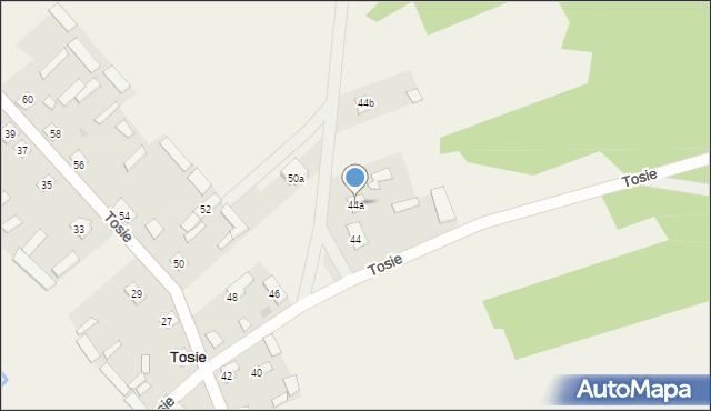 Tosie, Tosie, 44a, mapa Tosie