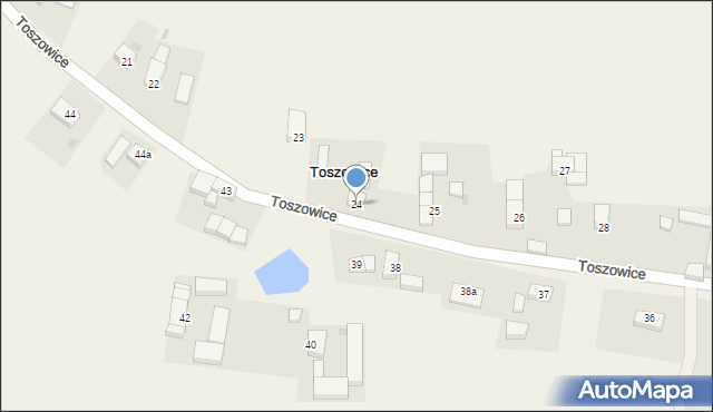 Toszowice, Toszowice, 24, mapa Toszowice