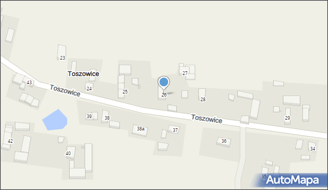 Toszowice, Toszowice, 26, mapa Toszowice