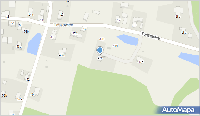 Toszowice, Toszowice, 47c, mapa Toszowice