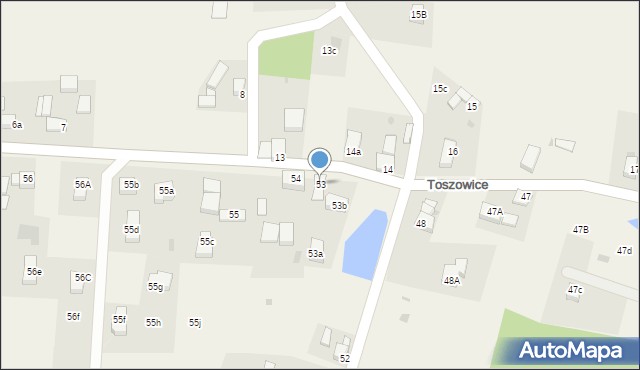 Toszowice, Toszowice, 53, mapa Toszowice