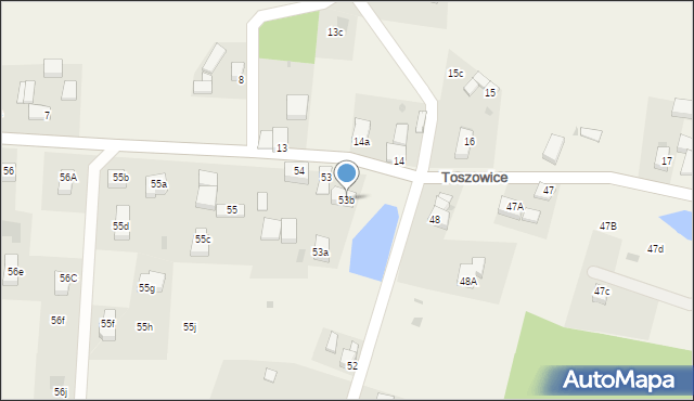 Toszowice, Toszowice, 53b, mapa Toszowice