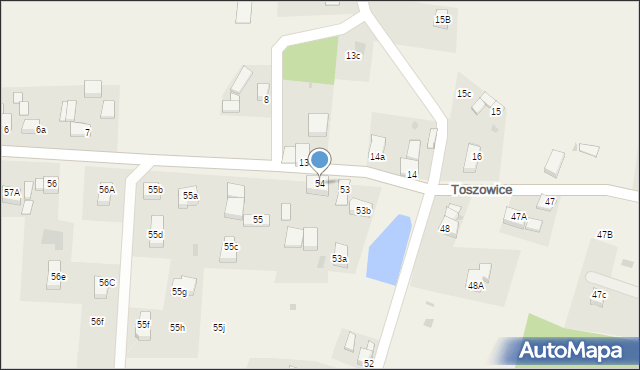 Toszowice, Toszowice, 54, mapa Toszowice