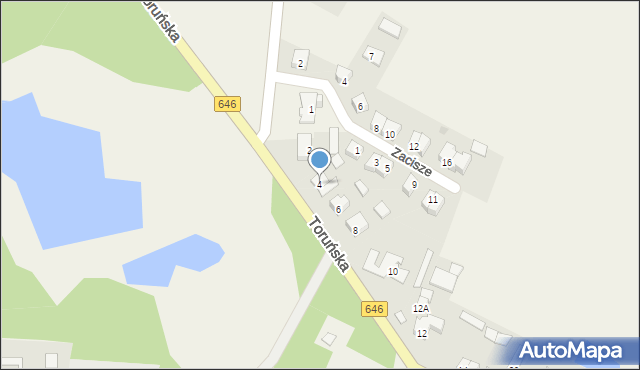 Turzno, Toruńska, 4/2, mapa Turzno