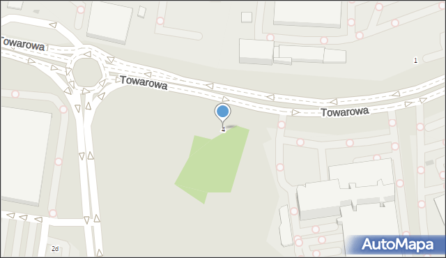 Tychy, Towarowa, 4, mapa Tychów