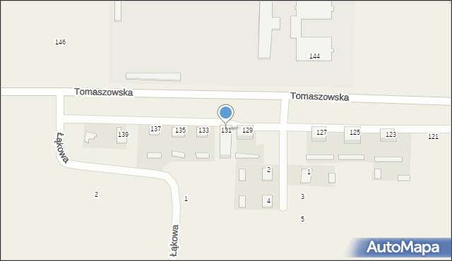 Ulhówek, Tomaszowska, 131, mapa Ulhówek