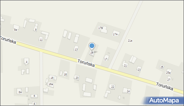 Unisław, Toruńska, 15, mapa Unisław