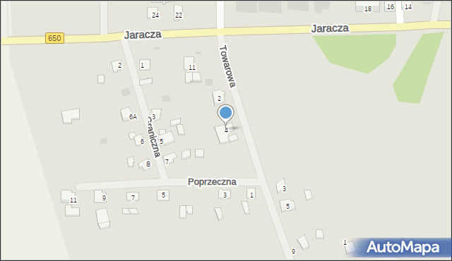 Węgorzewo, Towarowa, 4, mapa Węgorzewo