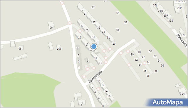 Wieliczka, Topolowa, 16, mapa Wieliczka
