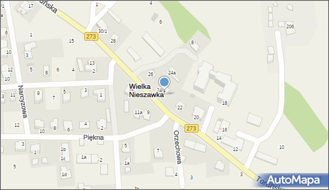 Wielka Nieszawka, Toruńska, 24/2, mapa Wielka Nieszawka