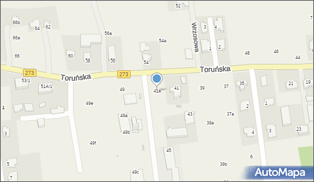 Wielka Nieszawka, Toruńska, 41a, mapa Wielka Nieszawka