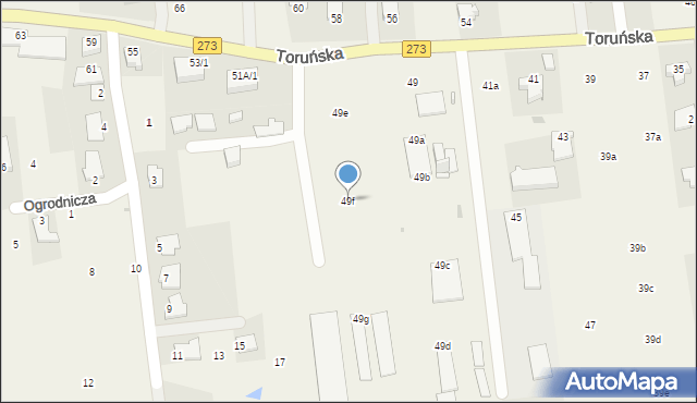 Wielka Nieszawka, Toruńska, 49f, mapa Wielka Nieszawka