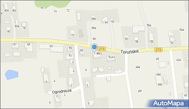 Wielka Nieszawka, Toruńska, 53/7, mapa Wielka Nieszawka