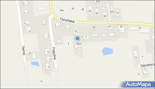 Wielka Nieszawka, Toruńska, 77a, mapa Wielka Nieszawka