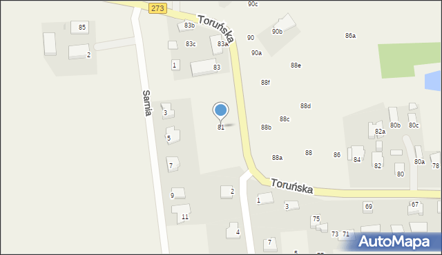 Wielka Nieszawka, Toruńska, 81, mapa Wielka Nieszawka