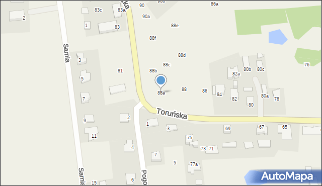 Wielka Nieszawka, Toruńska, 88a, mapa Wielka Nieszawka