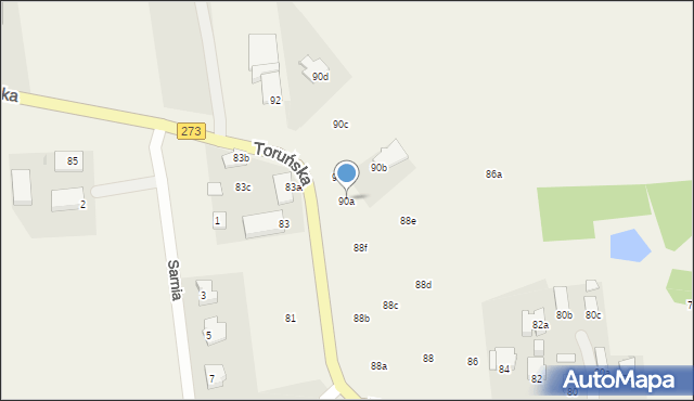 Wielka Nieszawka, Toruńska, 90a, mapa Wielka Nieszawka