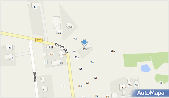 Wielka Nieszawka, Toruńska, 90b, mapa Wielka Nieszawka