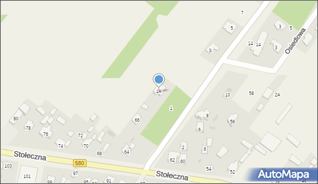 Wiktorów, Topolowa, 1A, mapa Wiktorów