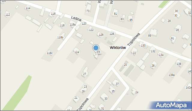 Wiktorów, Topolowa, 31, mapa Wiktorów