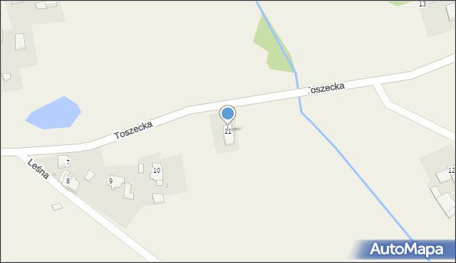 Wilkowiczki, Toszecka, 11, mapa Wilkowiczki