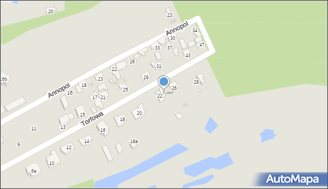 Wołomin, Torfowa, 24, mapa Wołomin