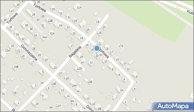 Wrocław, Torfowa, 12, mapa Wrocławia