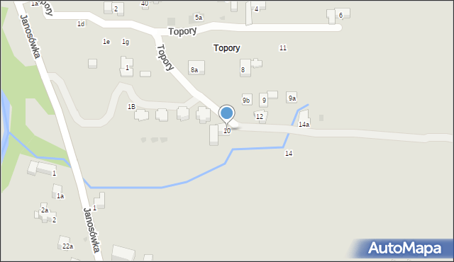 Zakopane, Topory, 10, mapa Zakopanego