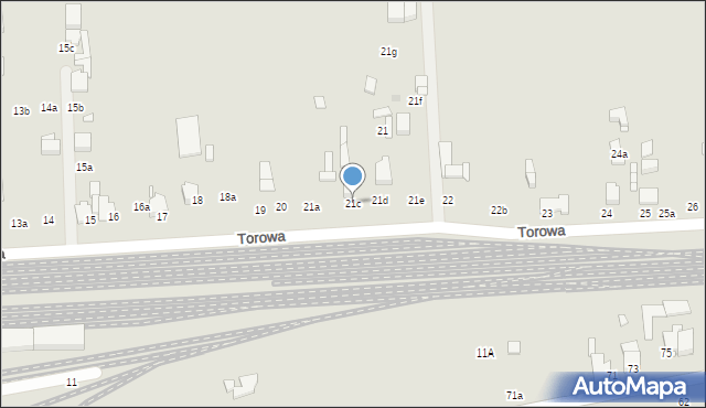 Zduńska Wola, Torowa, 21c, mapa Zduńska Wola
