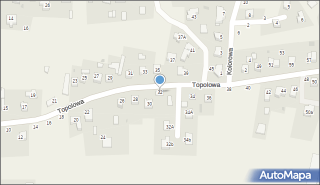 Zgłobice, Topolowa, 32, mapa Zgłobice