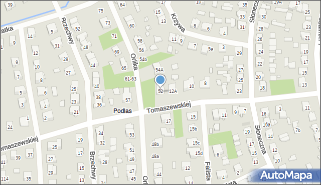 Żyrardów, Tomaszewskiej Agnieszki, 12b, mapa Żyrardów