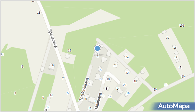 Adampol, Truskawkowa, 4, mapa Adampol