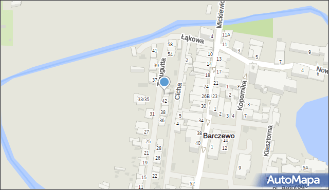 Barczewo, Traugutta Romualda, gen., 44, mapa Barczewo