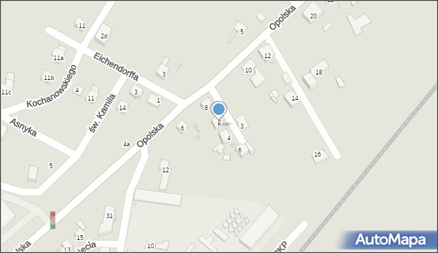 Biała, Traugutta Romualda, gen., 8, mapa Biała