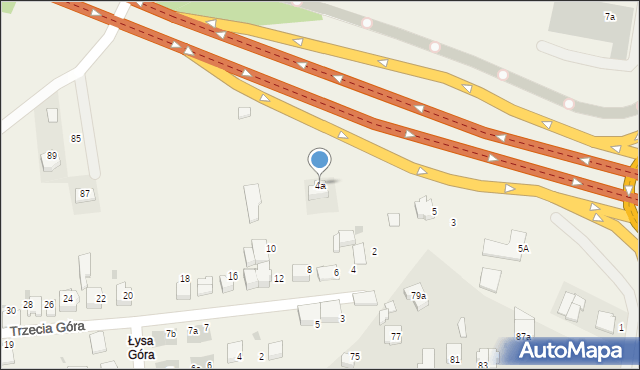 Bibice, Trzecia Góra, 4a, mapa Bibice