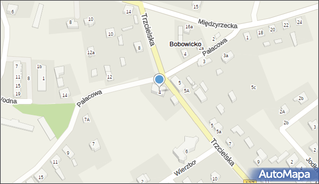 Bobowicko, Trzcielska, 4, mapa Bobowicko