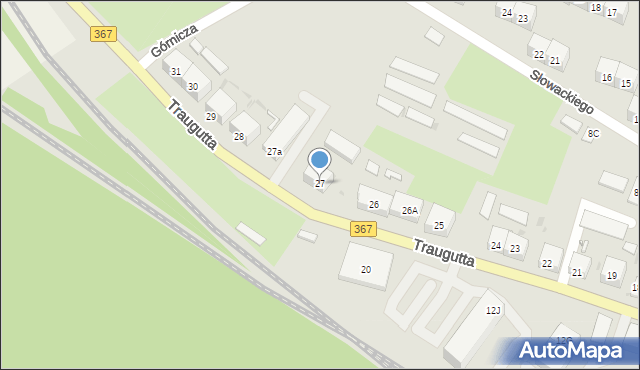 Boguszów-Gorce, Traugutta Romualda, gen., 27, mapa Boguszów-Gorce