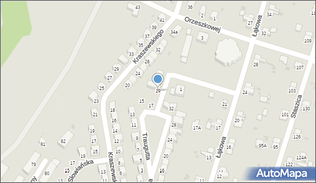 Bolesławiec, Traugutta Romualda, gen., 19, mapa Bolesławca