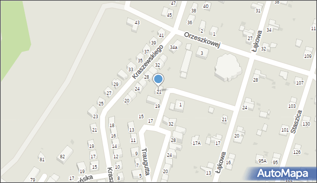 Bolesławiec, Traugutta Romualda, gen., 21, mapa Bolesławca