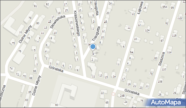 Bolesławiec, Traugutta Romualda, gen., 4, mapa Bolesławca