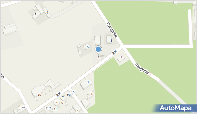 Boruszowice, Traugutta Romualda, gen., 1, mapa Boruszowice