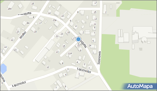 Boruszowice, Traugutta Romualda, gen., 11, mapa Boruszowice