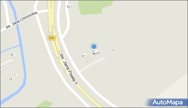 Brzozów, Traugutta Romualda, gen., 69, mapa Brzozów