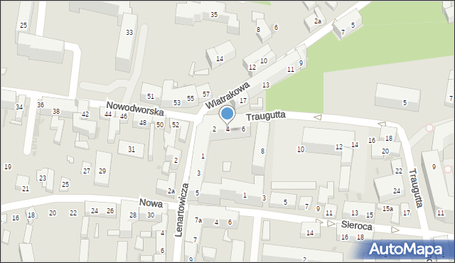 Bydgoszcz, Traugutta Romualda, gen., 4, mapa Bydgoszczy